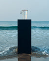 Shankh Vase – Minimalist Handblown Glass Vase with Shankh Accent